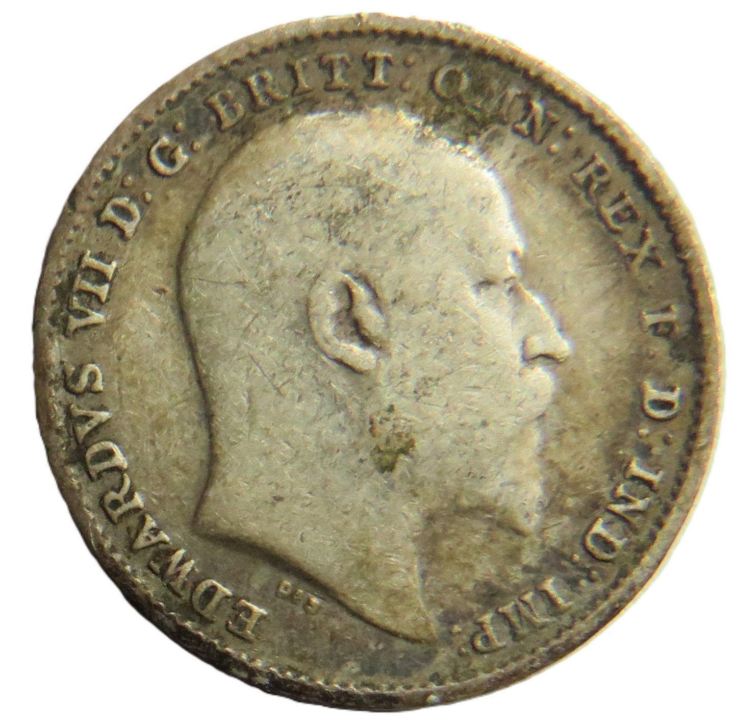 1904 King Edward VII Silver Threepence Coin - Great Britain