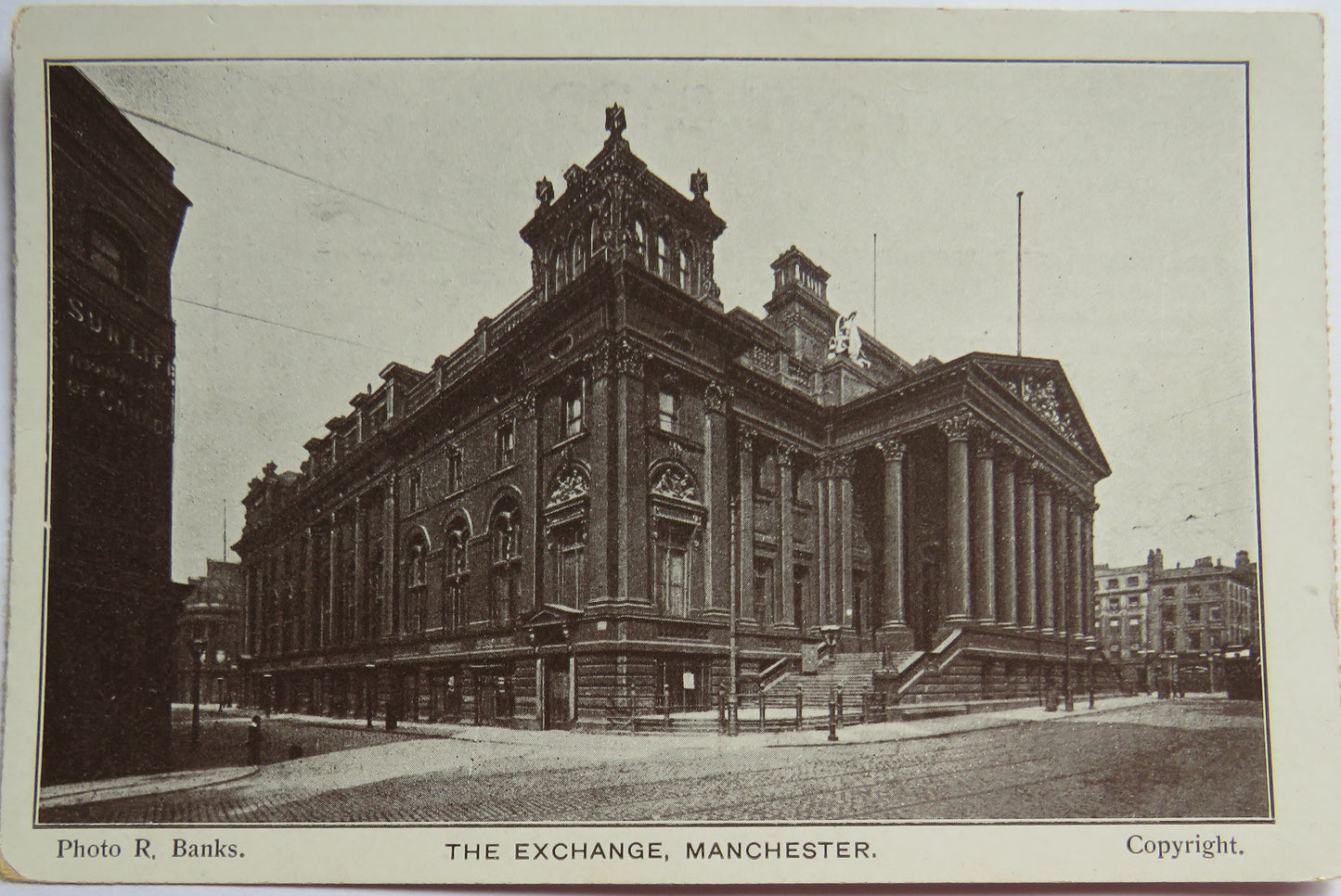 Vintage Postcard of The Exchange, Manchester