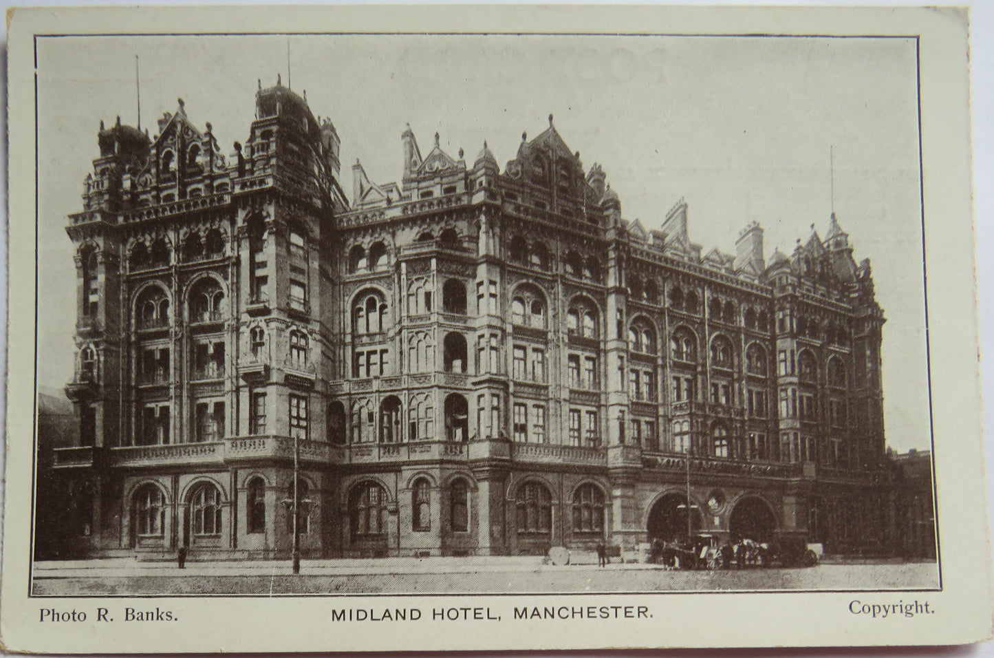 Vintage Postcard of Midland Hotel, Manchester