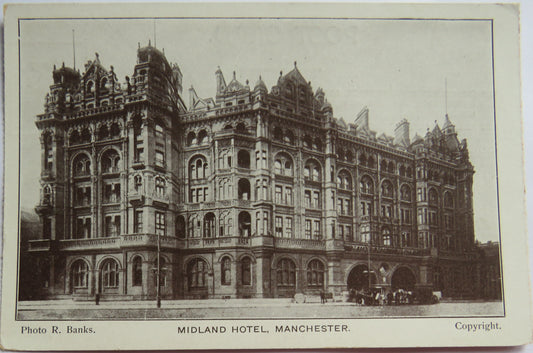 Vintage Postcard of Midland Hotel, Manchester