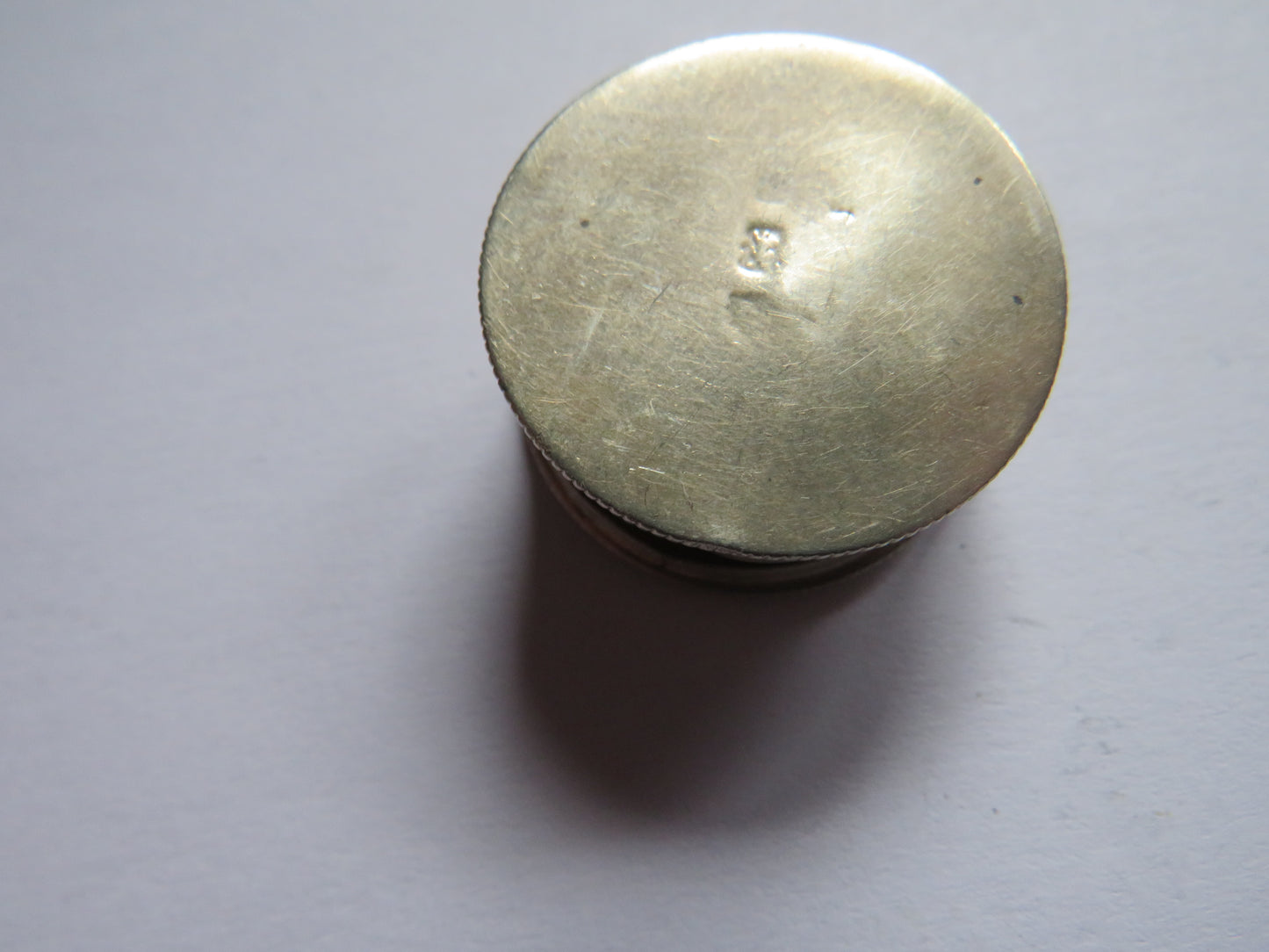 Small Antique Sterling Silver Pill Box