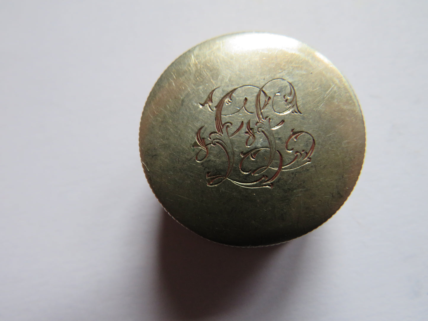 Small Antique Sterling Silver Pill Box