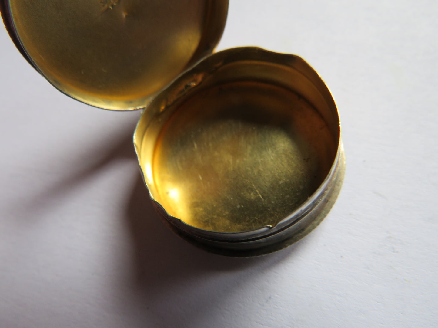 Small Antique Sterling Silver Pill Box