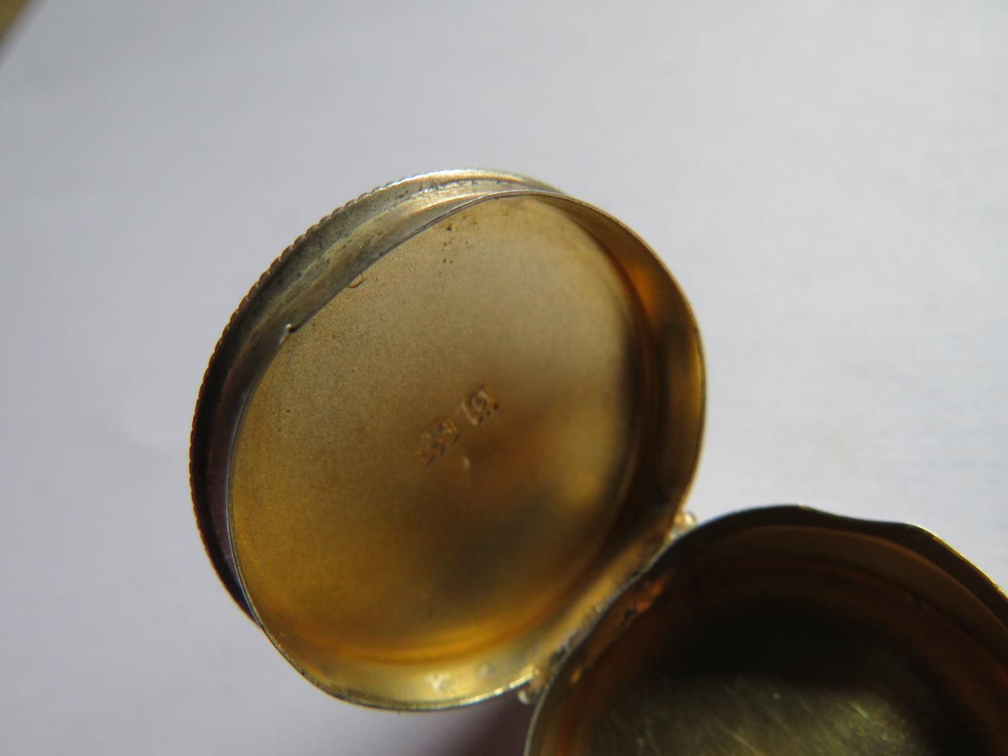Small Antique Sterling Silver Pill Box
