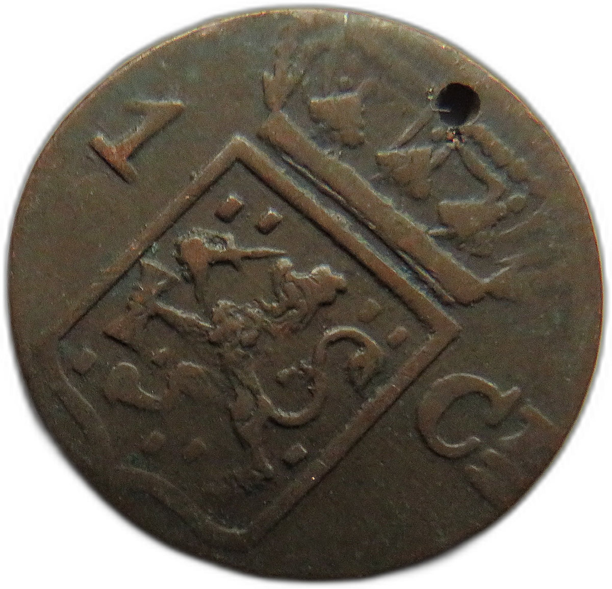 1840-W Netherlands East Indies Sumatra One Cent Coin