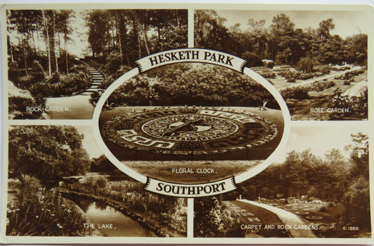 Vintage Postcard of Hesketh Park, Southport