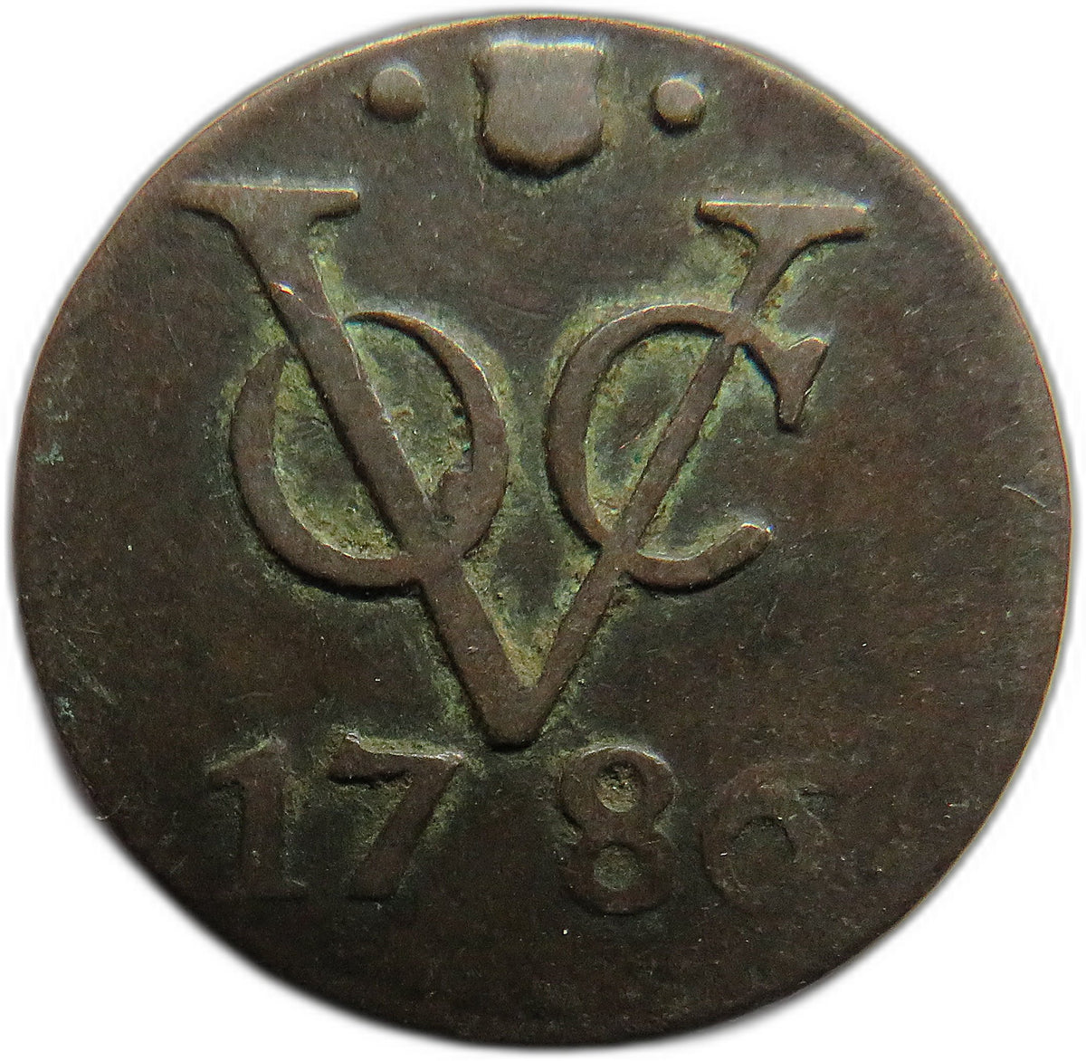 1786 Netherlands East Indies One Duit Coin