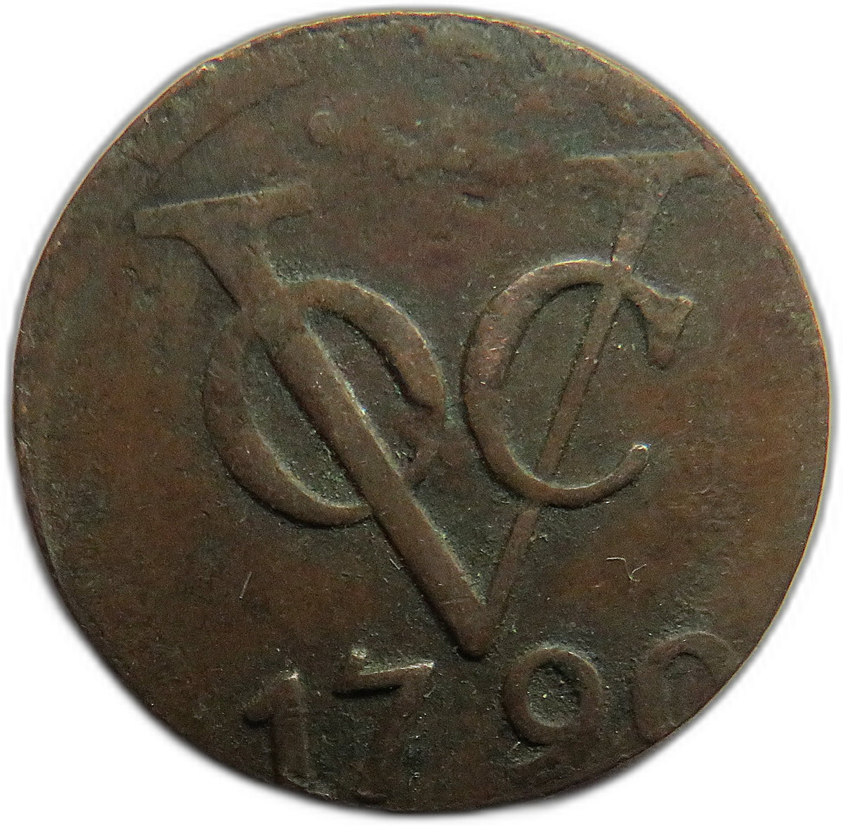1790 Netherlands East Indies One Duit Coin