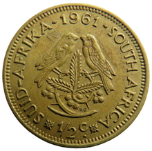 Load image into Gallery viewer, 1961 South Africa 1/2 Cent Coin
