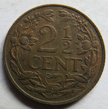 Load image into Gallery viewer, 1941 Netherlands 2 &amp; 1/2 Cents Coin
