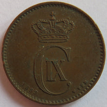 Load image into Gallery viewer, 1899 Denmark 2 Ore Coin
