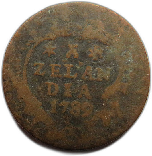 1789 Netherlands Zeeland Duit Coin