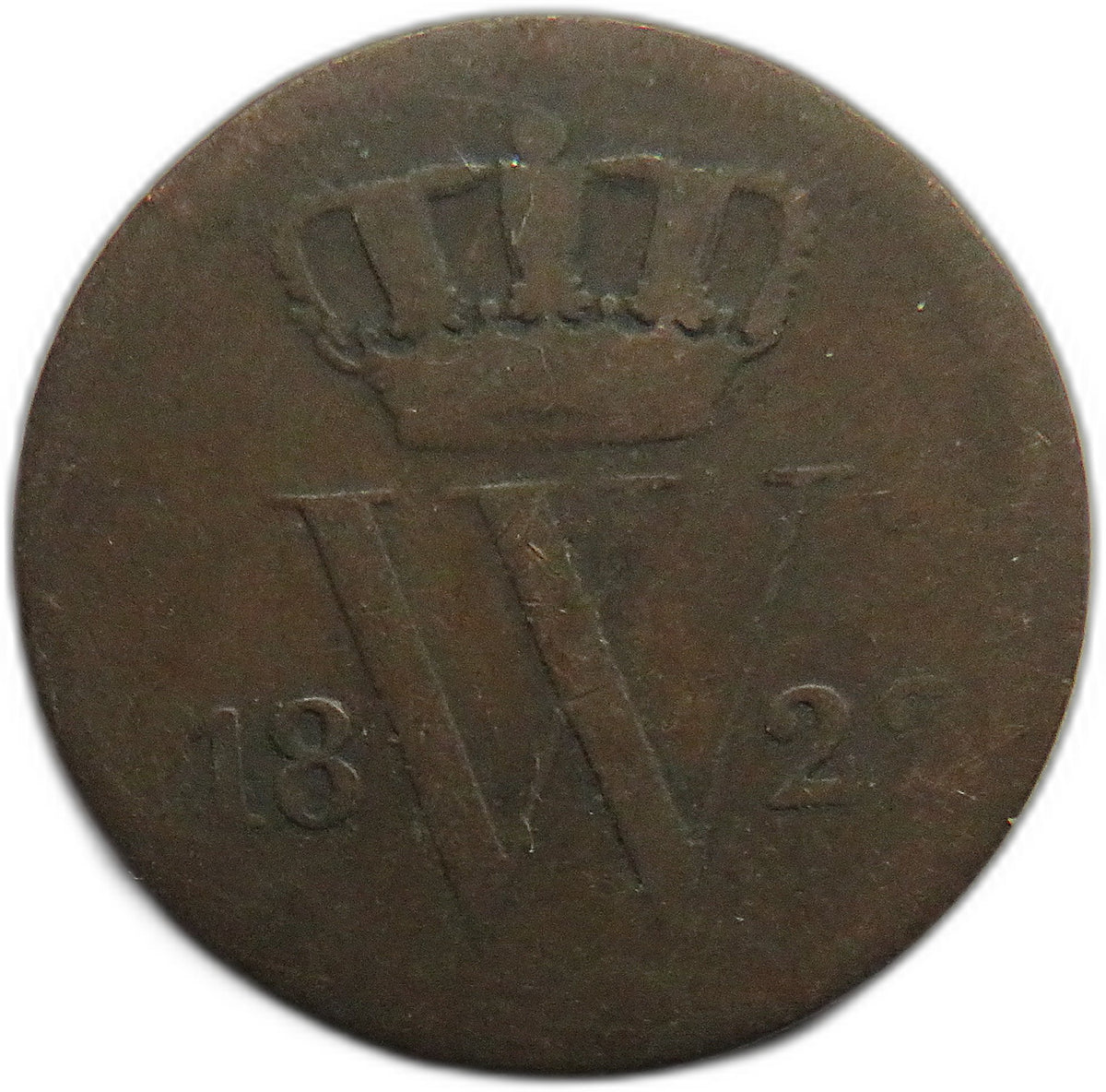 1822 Netherlands One Cent Coin