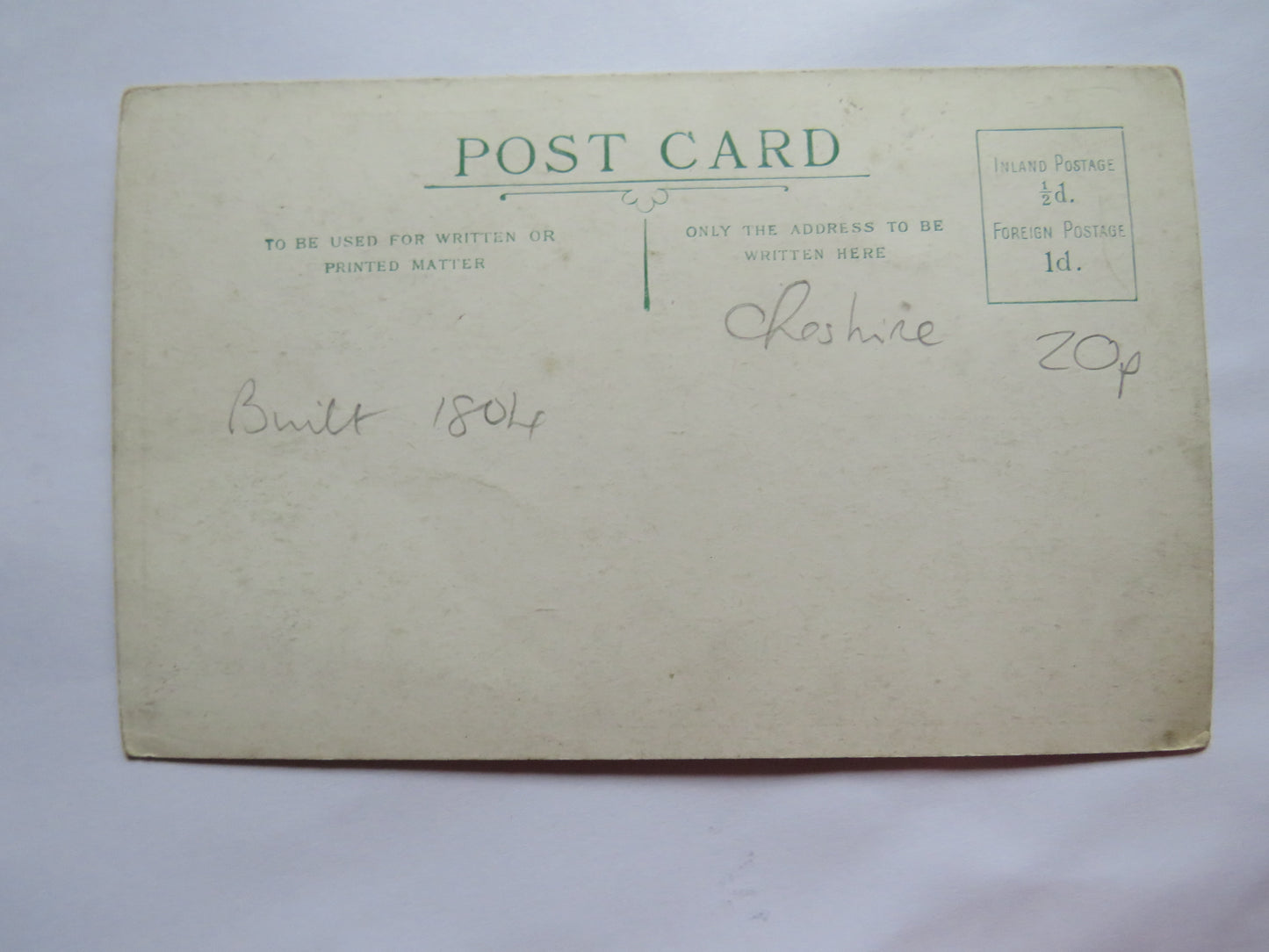 Vintage Postcard of Cholmondeley Castle