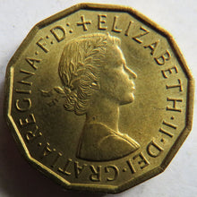 Load image into Gallery viewer, 1967 Queen Elizabeth II Brass Threepence Coin In High Grade
