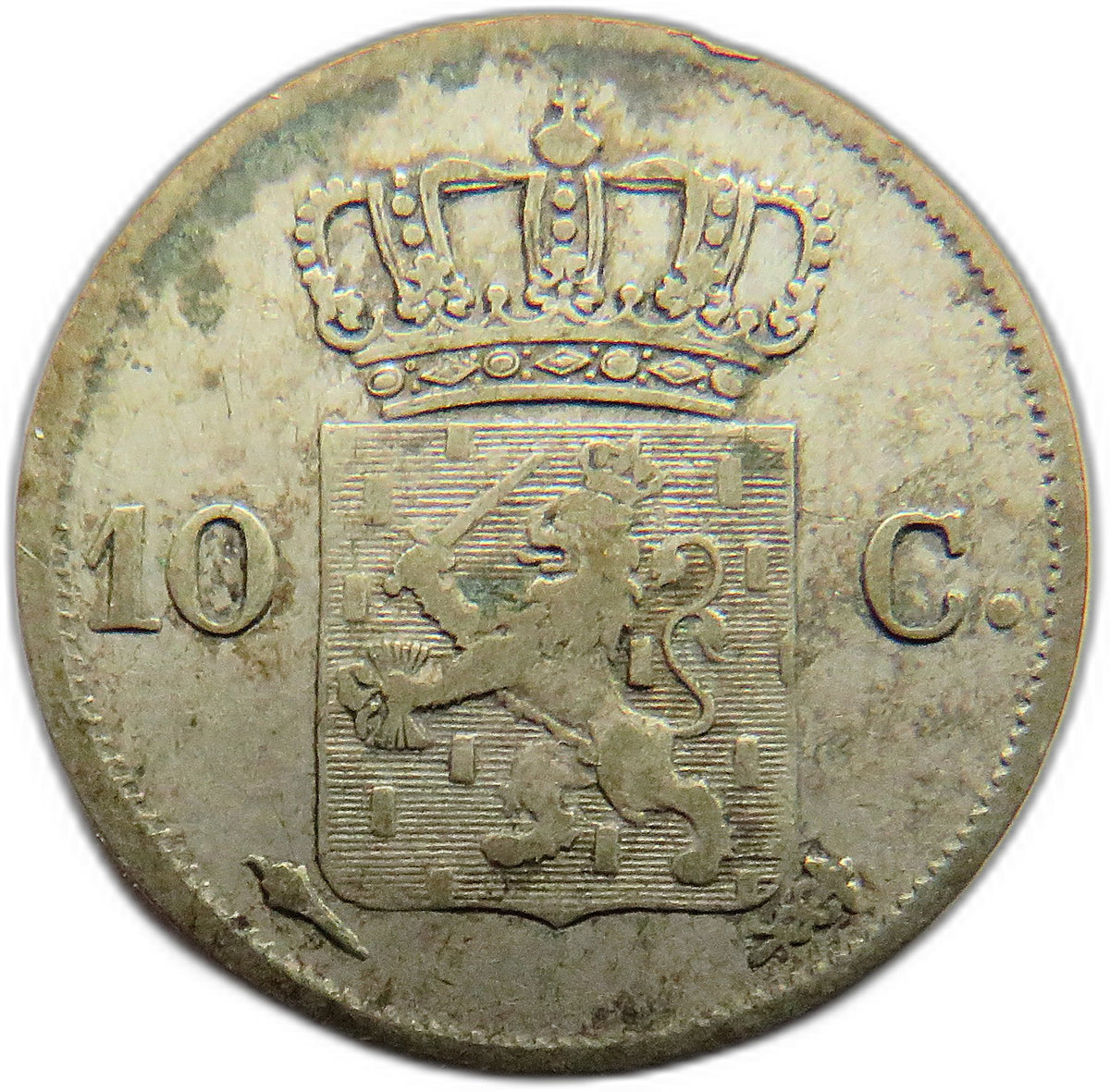 1826 Netherlands 10 Cents Coin