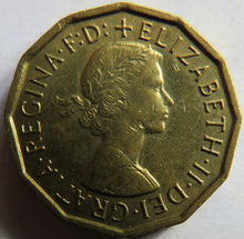 Load image into Gallery viewer, 1967 Queen Elizabeth II Brass Threepence Coin In High Grade
