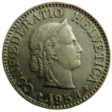 Load image into Gallery viewer, 1954 Switzerland 10 Rappen Coin
