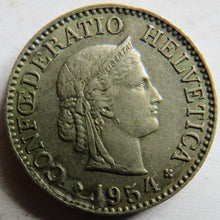 Load image into Gallery viewer, 1954 Switzerland 10 Rappen Coin
