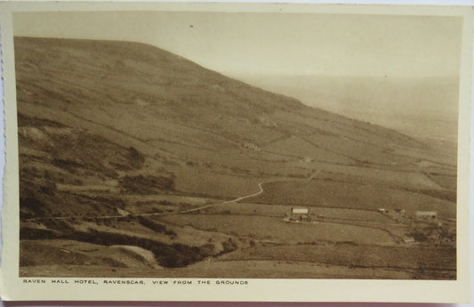 Vintage Postcard of Raven Hall Hotel, Ravenscar, View From The Grounds