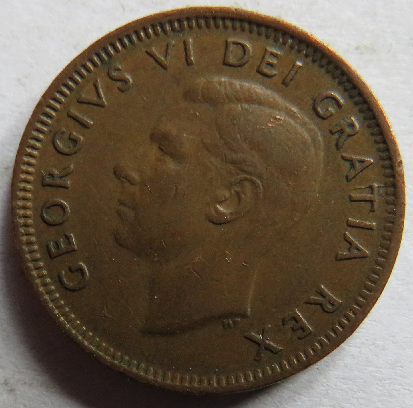 1951 King George VI Canada One Cent Coin