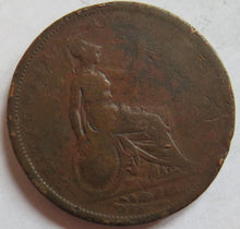 Load image into Gallery viewer, 1827 King George IV One Penny Coin -Rare - Great Britain
