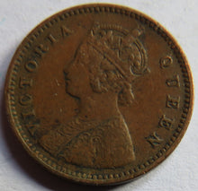 Load image into Gallery viewer, 1862 Queen Victoria India 1/12th Anna Coin
