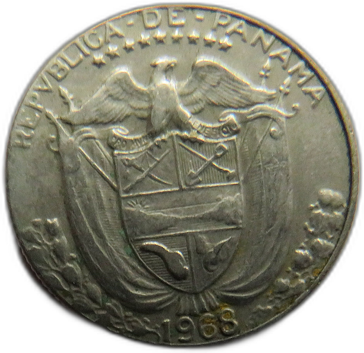 1968 Panama 1/10 Balboa Coin