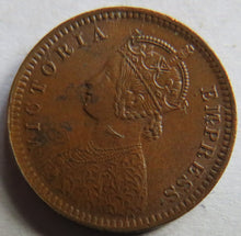 Load image into Gallery viewer, 1892 Queen Victoria India 1/12th Anna Coin
