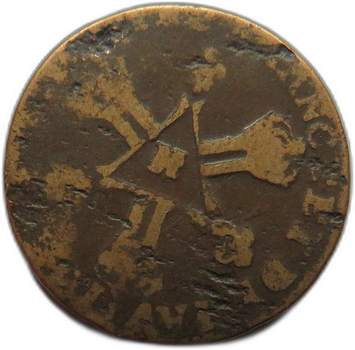 1710-1712 France Louis XIV 6 Deniers Coin