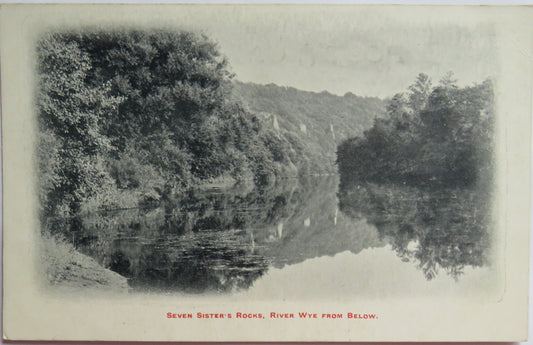 Vintage Postcard of Seven Sisters Rocks, River Wye