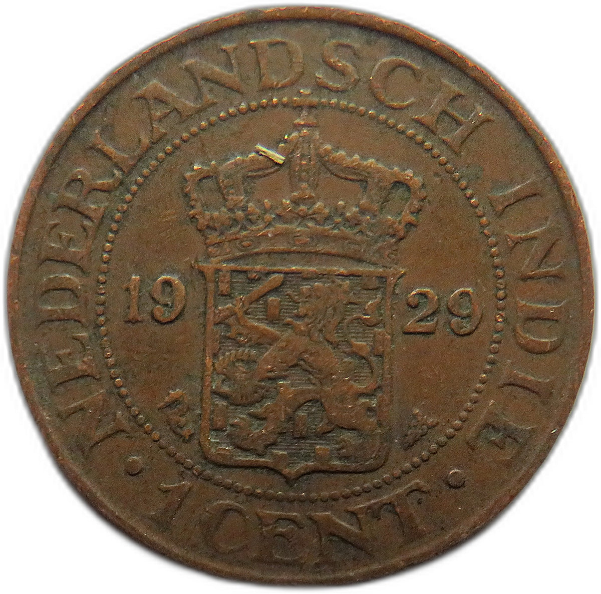 1929 Netherlands East Indies One Cent Coin
