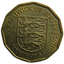 Load image into Gallery viewer, 1966 Jersey 1/4th of A Shilling Coin
