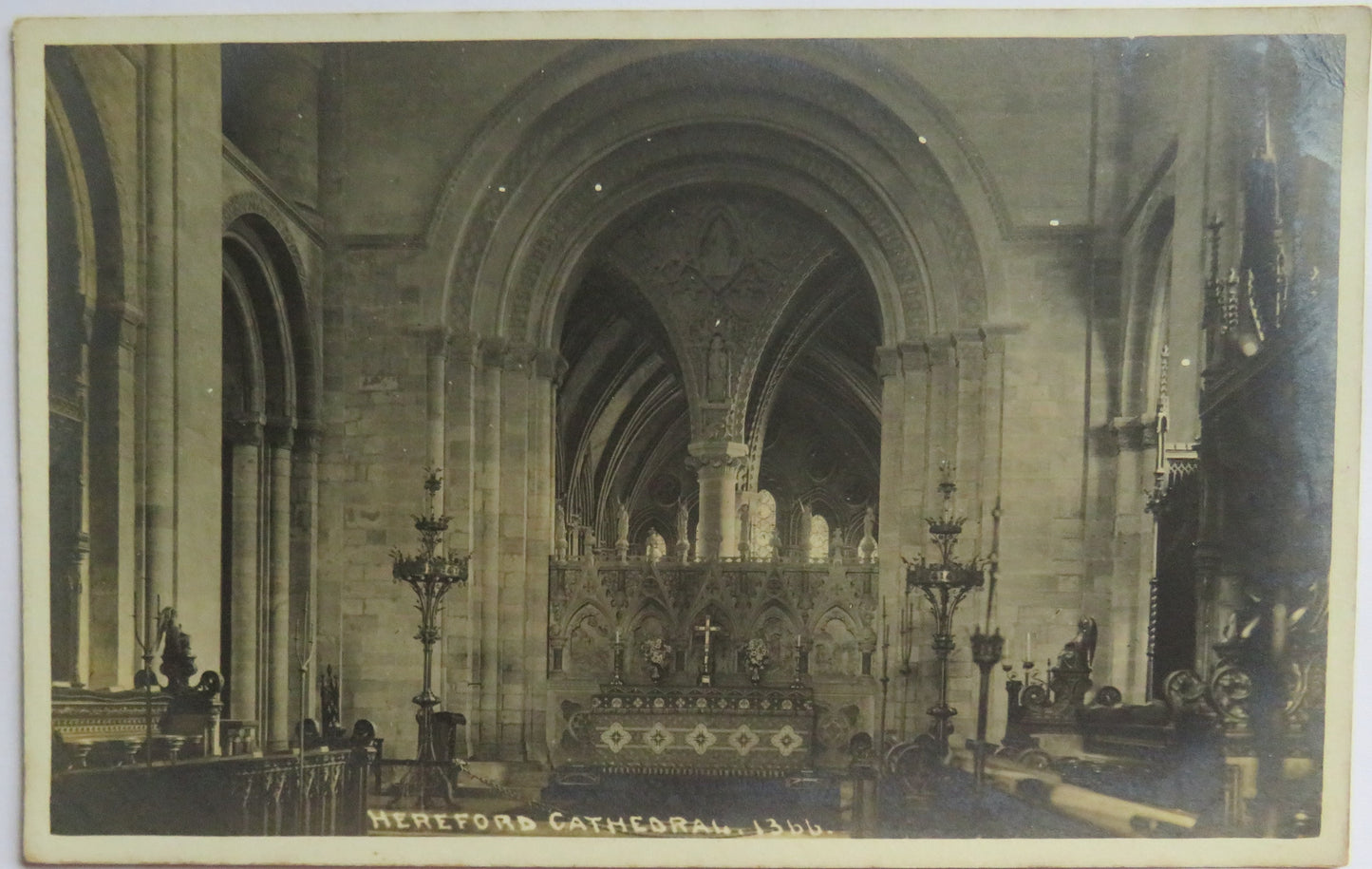 Vintage Postcard of Hereford Cathedral
