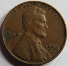 Load image into Gallery viewer, 1958 USA Lincoln One Cent Coin
