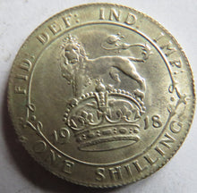 Load image into Gallery viewer, 1918 King George V Silver Shilling Coin In Higher Grade - Great Britain
