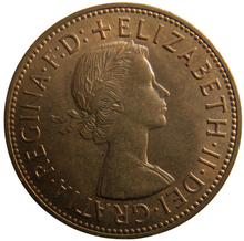 Load image into Gallery viewer, 1962 Queen Elizabeth II One Penny Coin In High Grade
