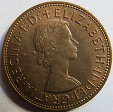 Load image into Gallery viewer, 1962 Queen Elizabeth II One Penny Coin In High Grade
