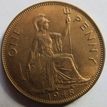 Load image into Gallery viewer, 1948 King George VI One Penny Coin High Grade Great Britain
