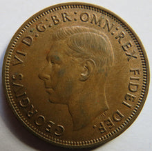 Load image into Gallery viewer, 1949 King George VI One Penny Coin Great Britain
