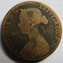 Load image into Gallery viewer, 1872 Queen Victoria Halfpenny Coin - Great Britain
