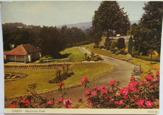 Vintage Postcard of Crieff Macrosty Park