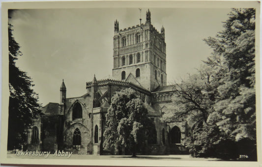 Vintage Postcard of Tewkesbury Abbey