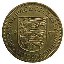 Load image into Gallery viewer, 1957 Jersey 1/4th of a Shilling Coin
