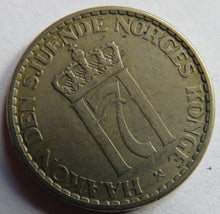 Load image into Gallery viewer, 1954 Norway One Krone Coin
