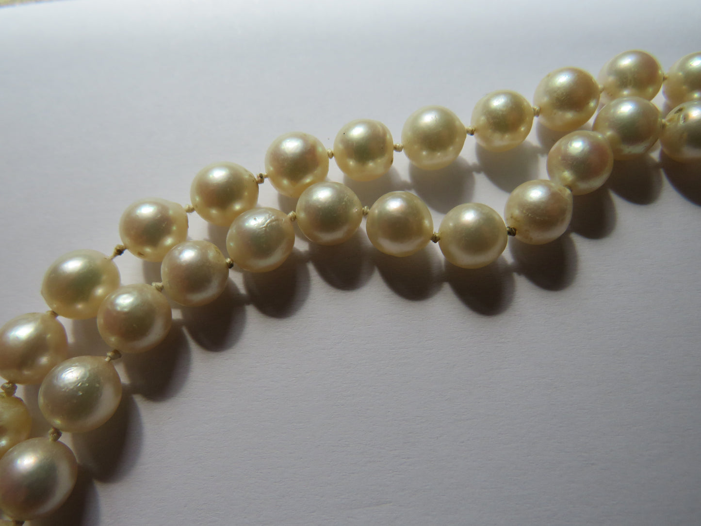 Good Quality Vintage Long Cultured Pearl Necklace