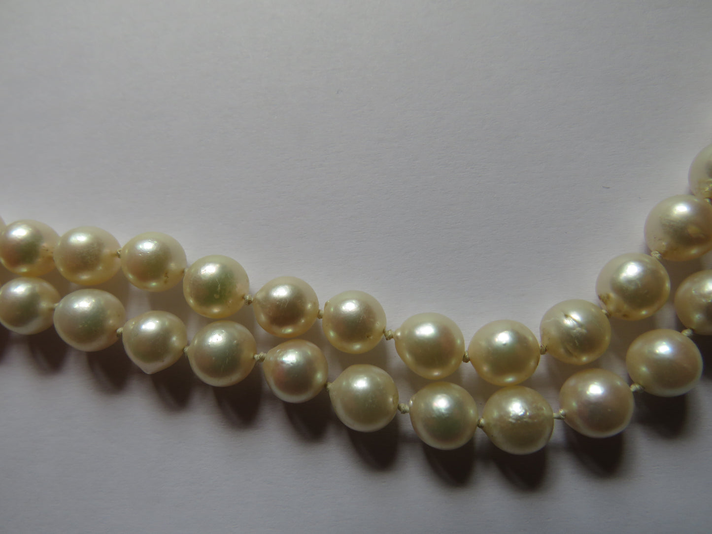 Good Quality Vintage Long Cultured Pearl Necklace