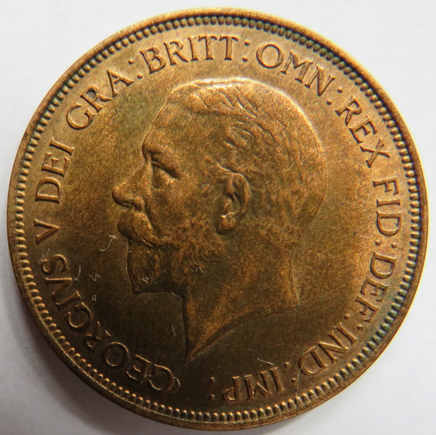 1935 King George V One Penny Coin Higher Grade - Great Britain