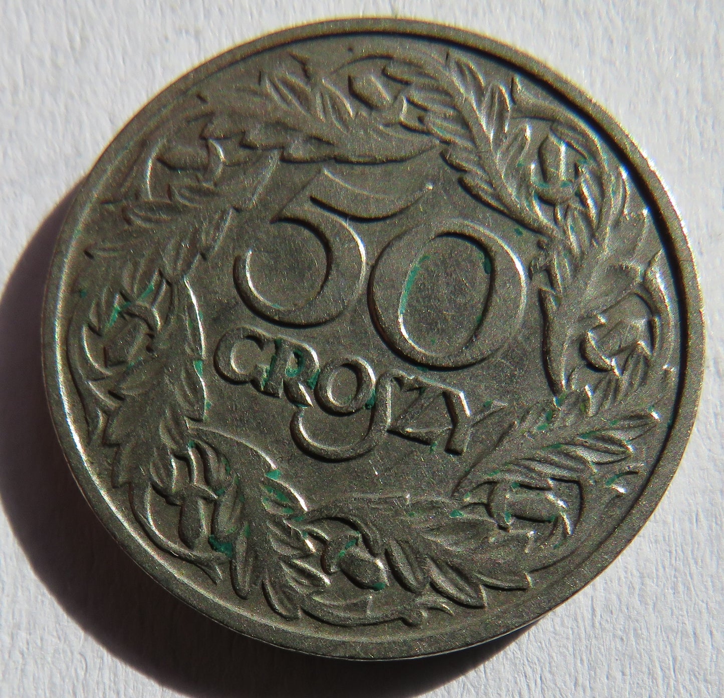 1923 Poland 50 Groszy Coin