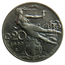 Load image into Gallery viewer, 1920 Italy 20 Centesimi Coin
